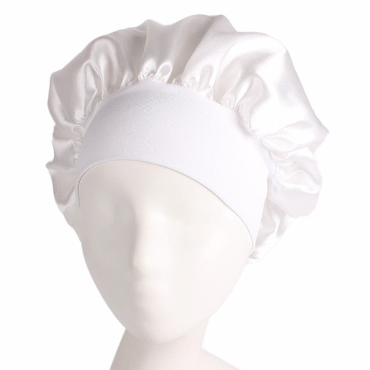 Rootvana Wide-Brim Satin Sleep Bonnet